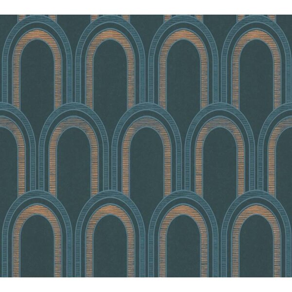 Tapete Blau, Grün, Petrol Architects Paper Vliestapete (391763)