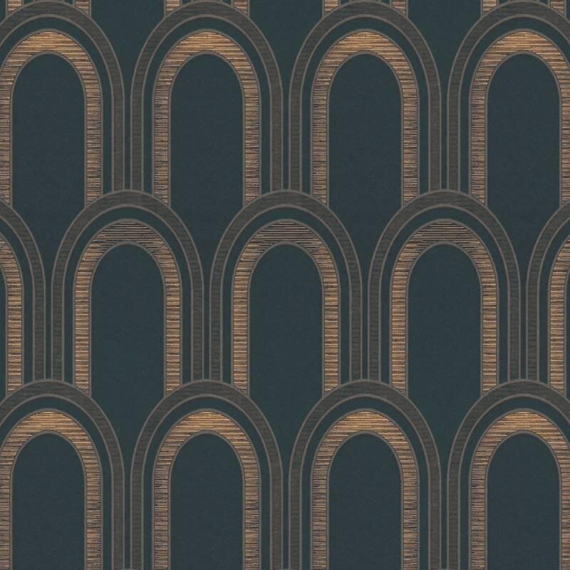 Tapete Schwarz, Anthrazit Architects Paper Vliestapete (391762)