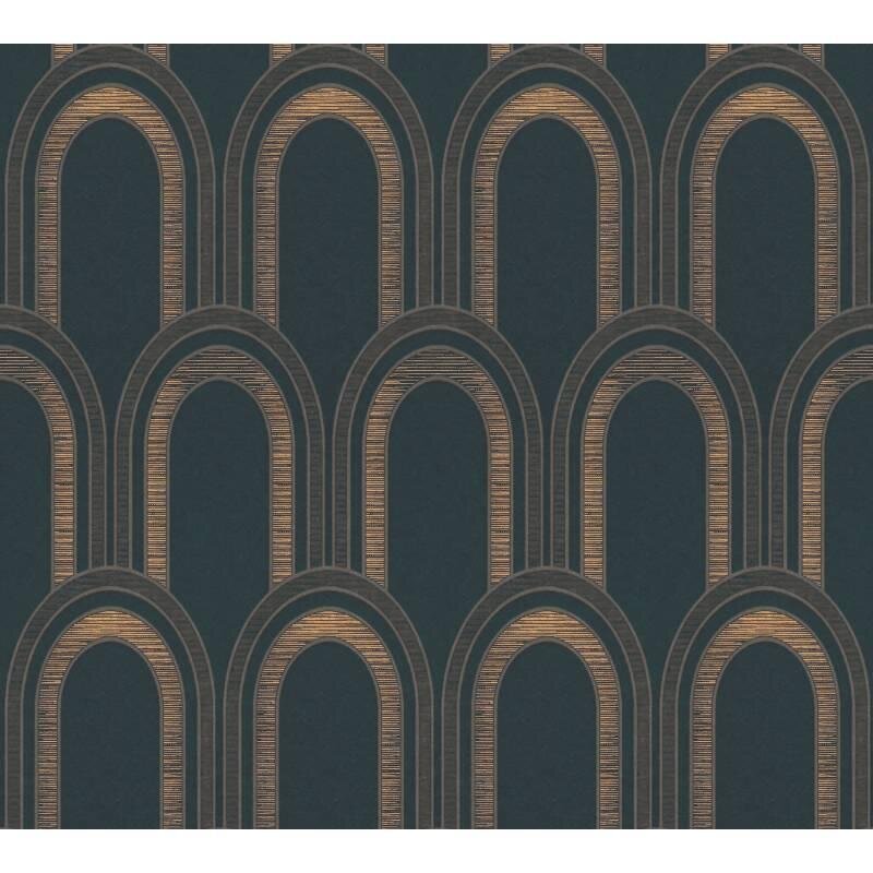 Tapete Schwarz, Anthrazit Architects Paper Vliestapete (391762)