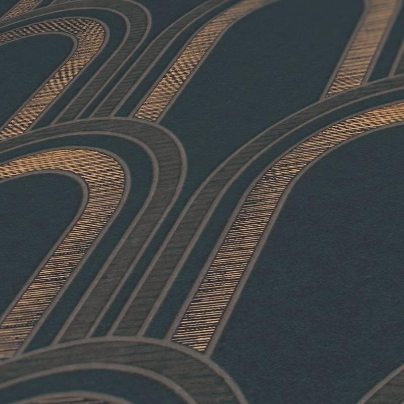 Tapete Schwarz, Anthrazit Architects Paper Vliestapete (391762)