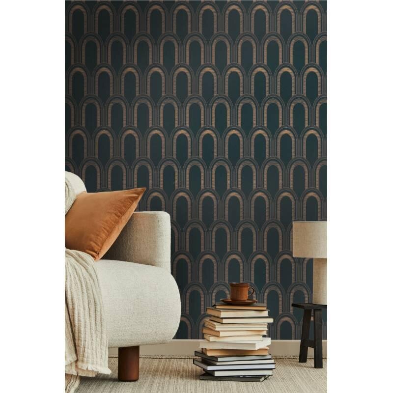 Tapete Schwarz, Anthrazit Architects Paper Vliestapete (391762)