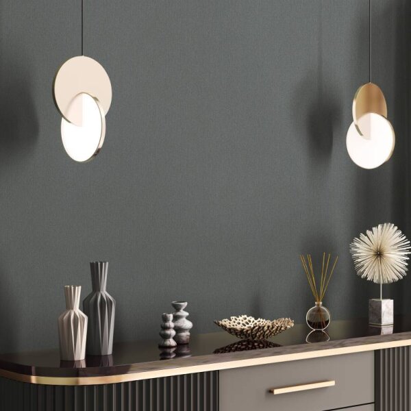 Tapete Schwarz, Anthrazit Novamur Vliestapete (81862)