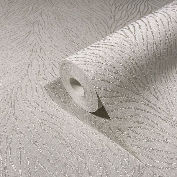 Tapete Grau, Silber, Weiß Marburg Vliestapete (58425)