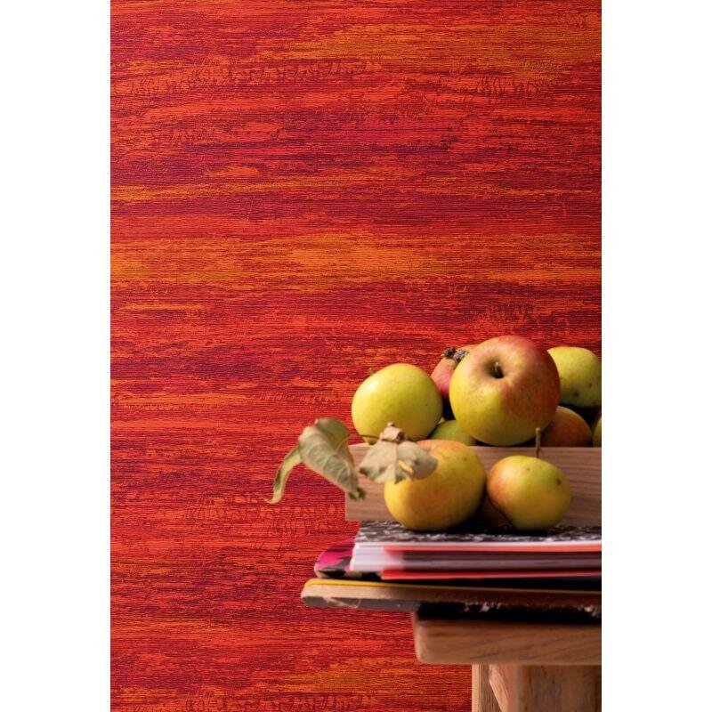Tapete Rot, Orange, Terrakotta, Lila, Flieder Marburg Vliestapete (31047)