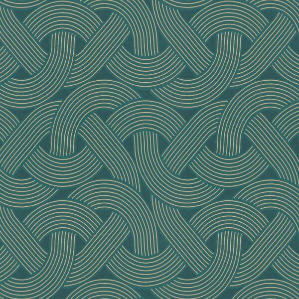 Tapete Blau, Grün, Petrol, Gold Architects Paper Vliestapete (391753)