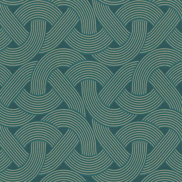 Tapete Blau, Grün, Petrol, Gold Architects Paper Vliestapete (391753)