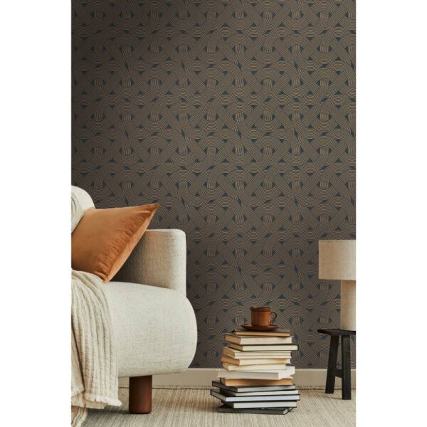 Tapete Schwarz, Gold Architects Paper Vliestapete (391751)