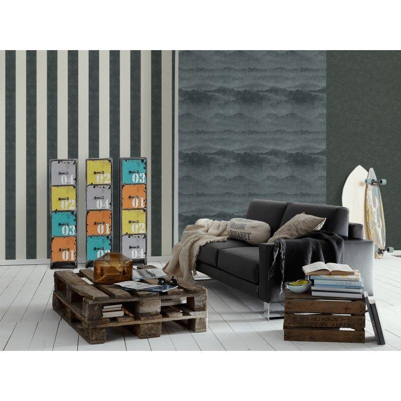 Tapete Schwarz, Anthrazit livingwalls Vliestapete (367142)