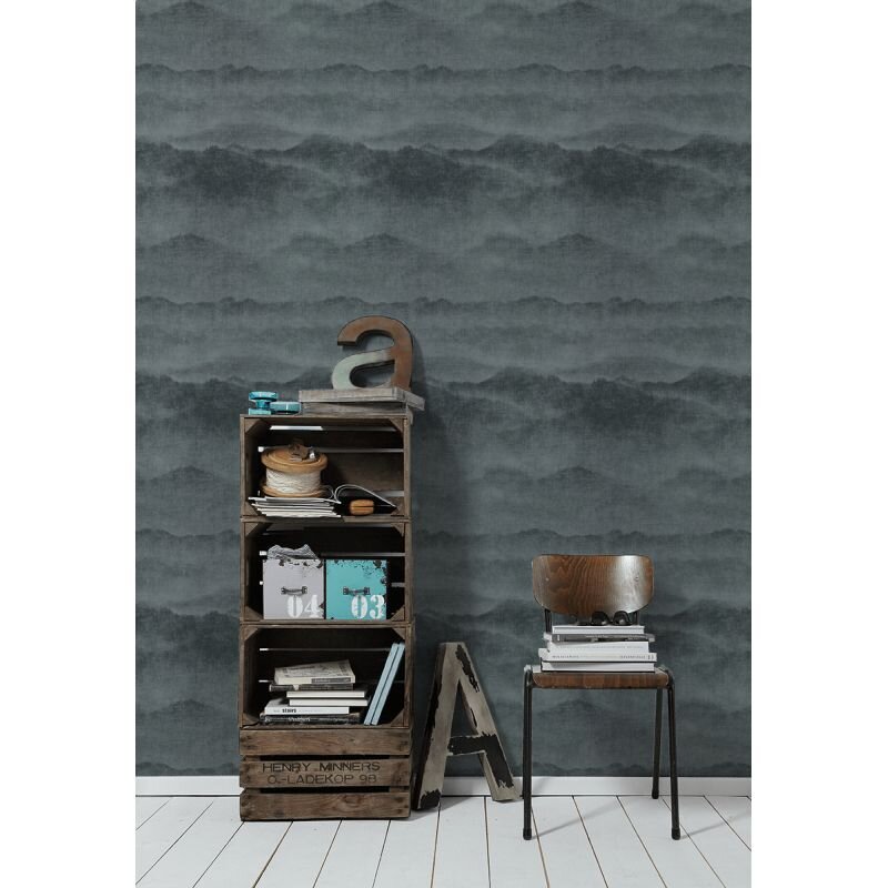 Tapete Schwarz, Anthrazit livingwalls Vliestapete (367142)