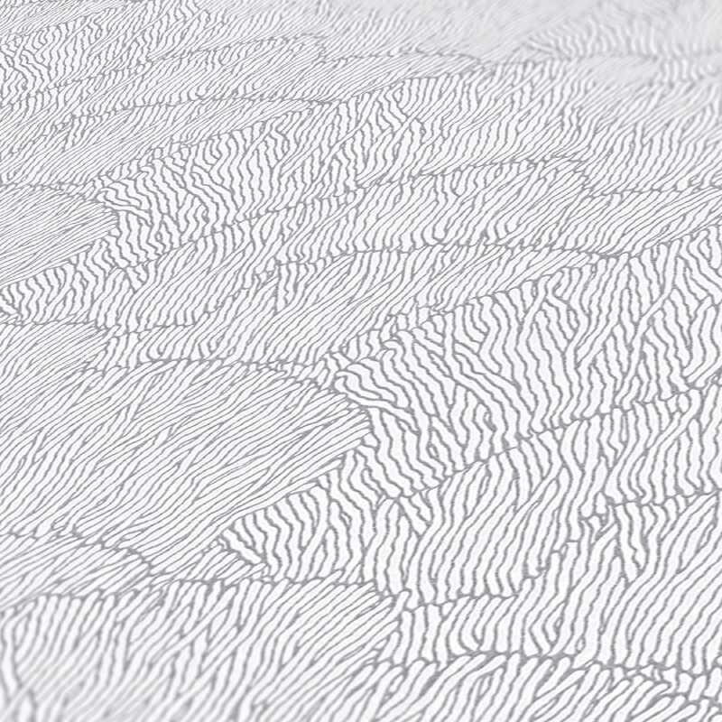 Tapete Weiß, Grau, Silber Architects Paper Vliestapete (391745)