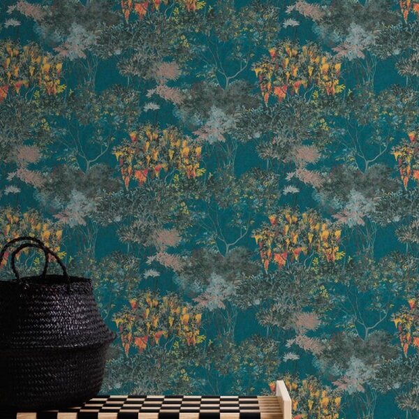 Tapete Blau, Grün, Petrol Architects Paper Vliestapete (391735)