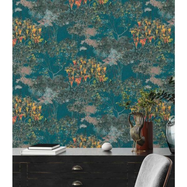 Tapete Blau, Grün, Petrol Architects Paper Vliestapete (391735)