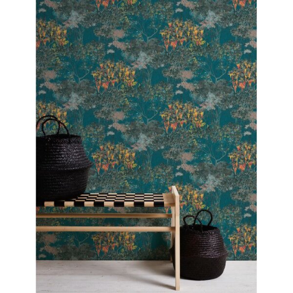 Tapete Blau, Grün, Petrol Architects Paper Vliestapete (391735)