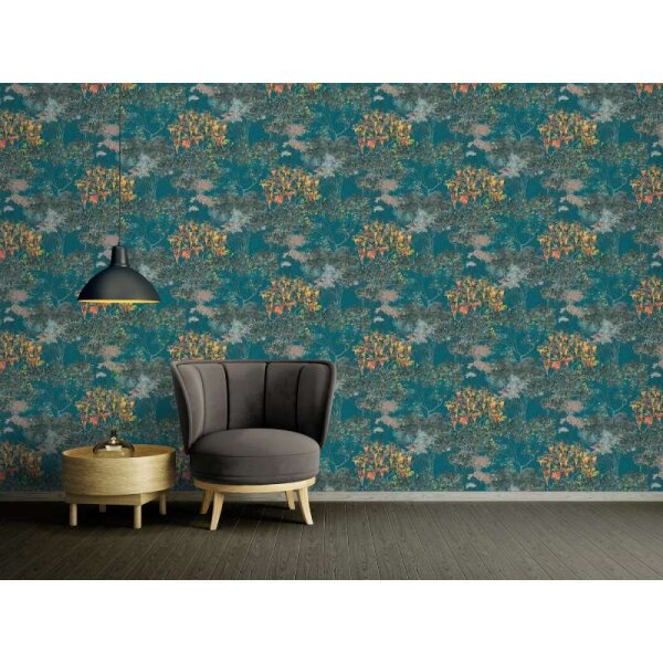 Tapete Blau, Grün, Petrol Architects Paper Vliestapete (391735)