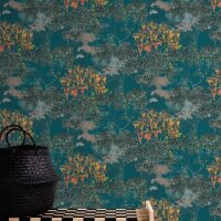 Tapete Blau, Gr&uuml;n, Petrol Architects Paper...