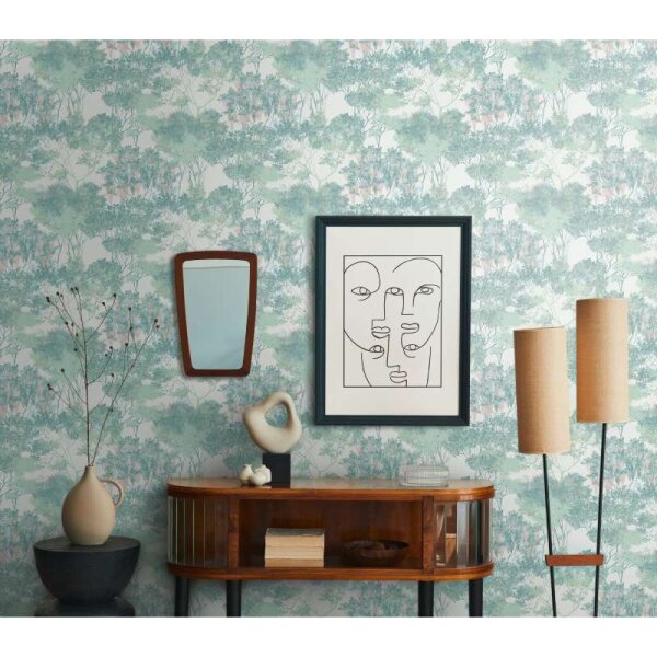 Tapete Weiß, Grün Architects Paper Vliestapete (391733)