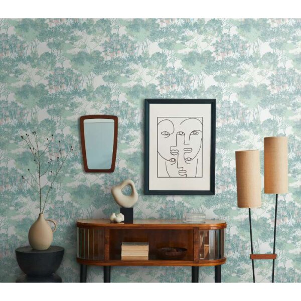 Tapete Weiß, Grün Architects Paper Vliestapete (391733)