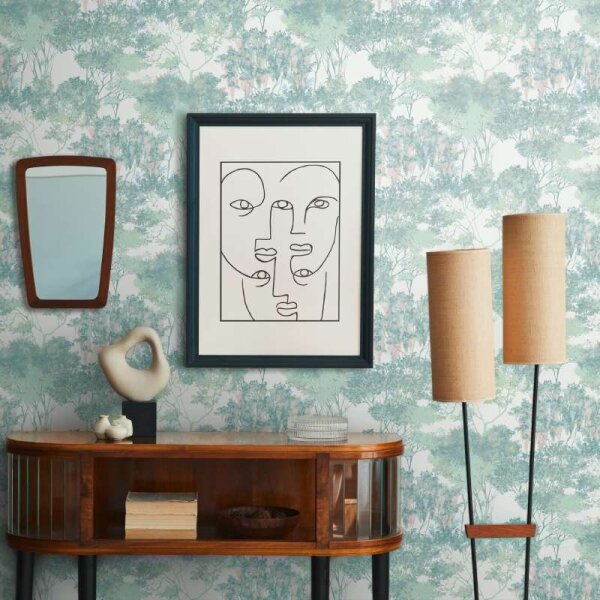 Tapete Weiß, Grün Architects Paper Vliestapete (391733)