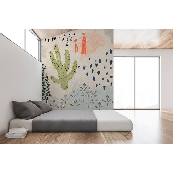 Digitaldruck-Tapete Crayon garden 2 livingwalls (114302)