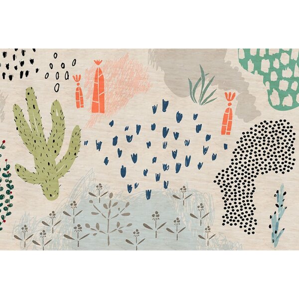 Digitaldruck-Tapete Crayon garden 2 livingwalls (114302)