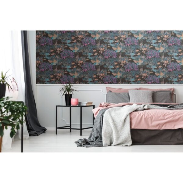 Tapete Schwarz, Blau, Lila Architects Paper Vliestapete (391731)