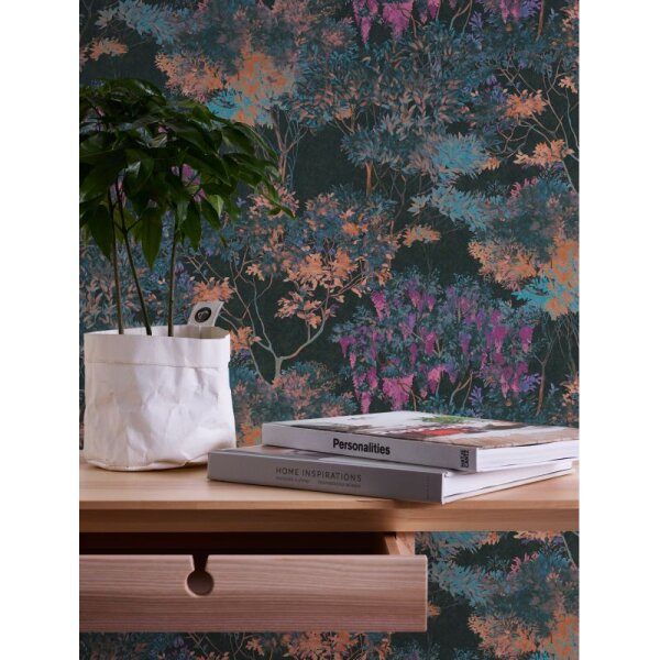 Tapete Schwarz, Blau, Lila Architects Paper Vliestapete (391731)