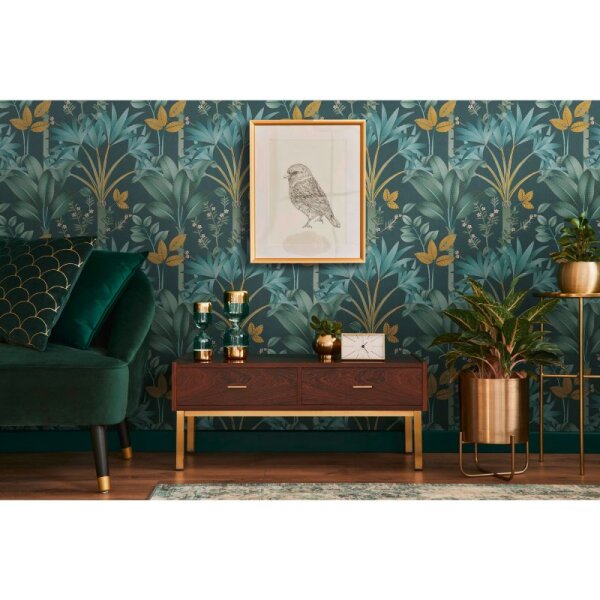 Tapete Blau, Grün, Petrol Architects Paper Vliestapete (391724)