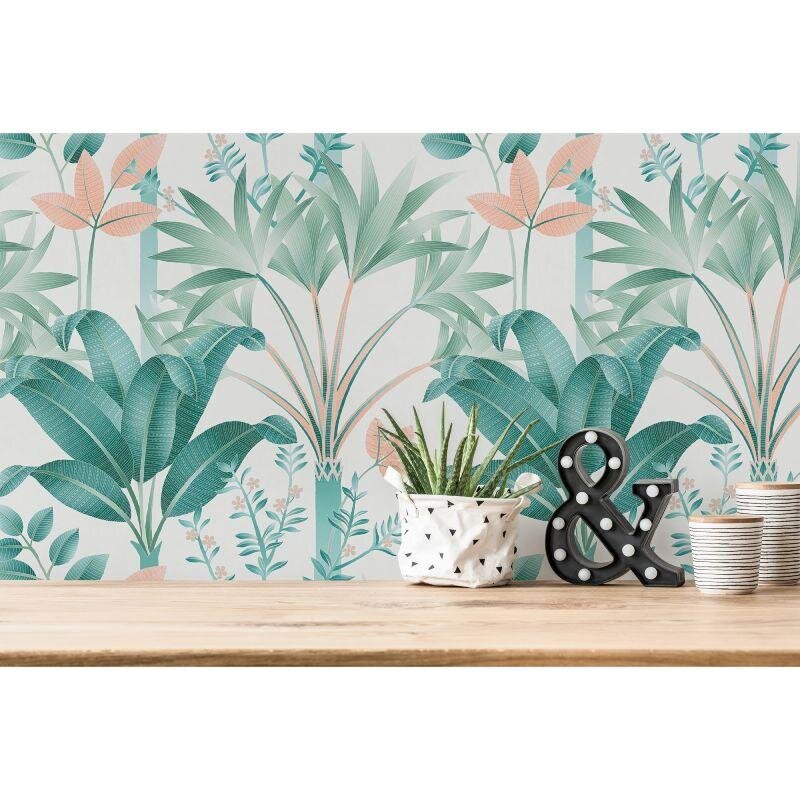 Tapete Weiß, Grün, Türkis Architects Paper Vliestapete (391723)