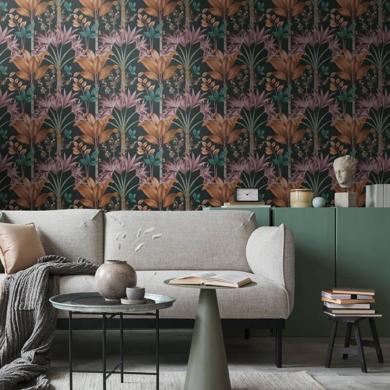 Tapete Schwarz, Braun, Lila Architects Paper Vliestapete (391721)