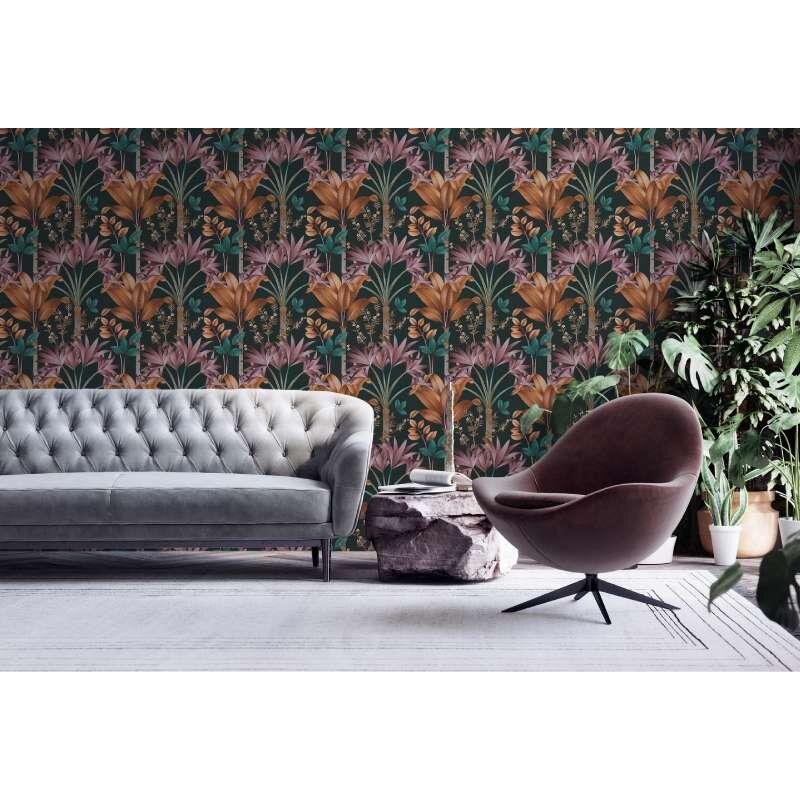 Tapete Schwarz, Braun, Lila Architects Paper Vliestapete (391721)