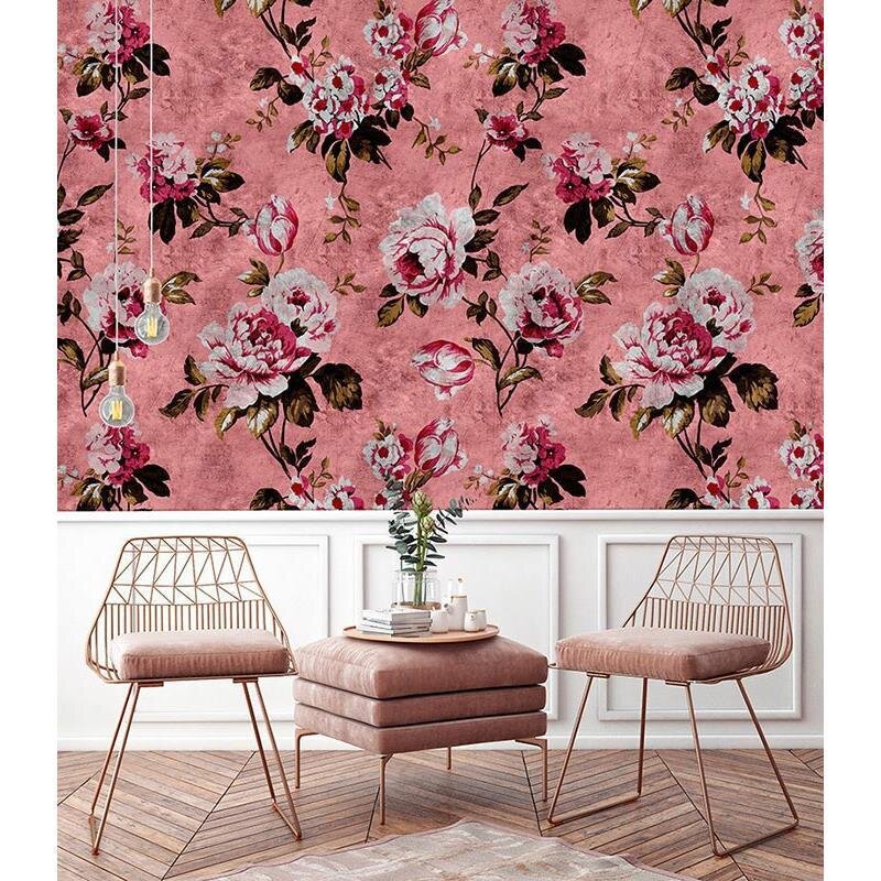 Digitaldruck-Tapete Wild roses 4 livingwalls (113912)