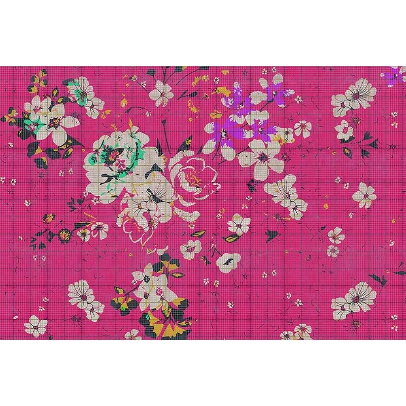 Digitaldruck-Tapete Flower plaid 2 livingwalls (113827)
