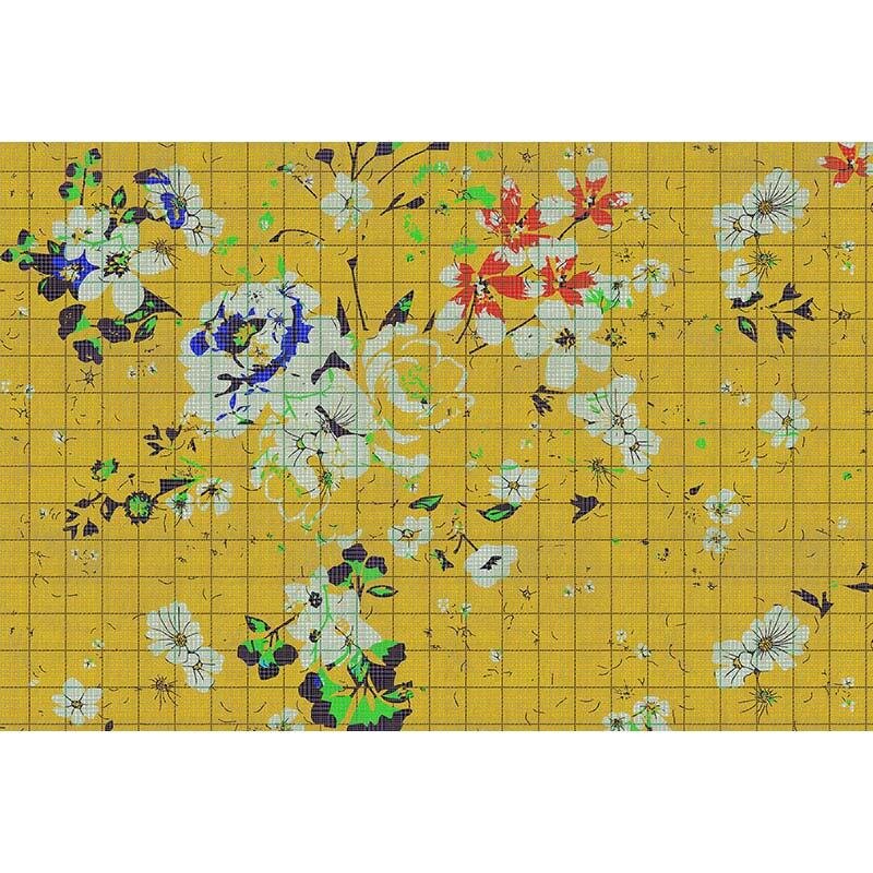 Digitaldruck-Tapete Flower plaid 1 livingwalls (113822)