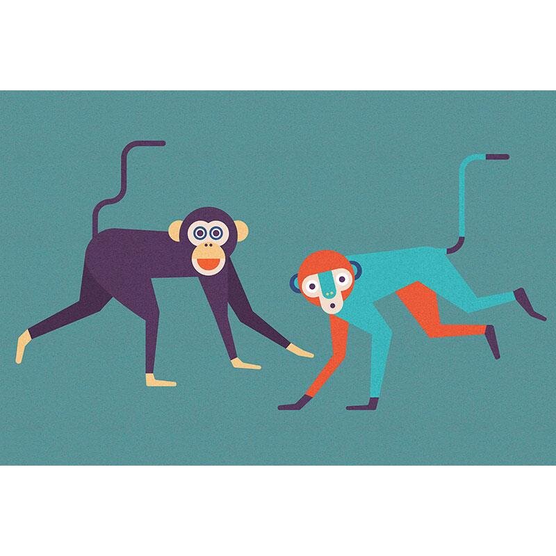 Digitaldruck-Tapete Monkey business 1 livingwalls (113812)