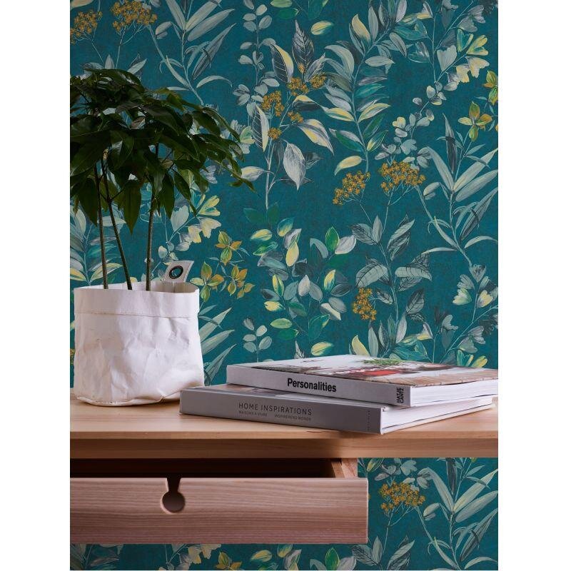 Tapete Blau, Grün, Petrol Architects Paper Vliestapete (391713)