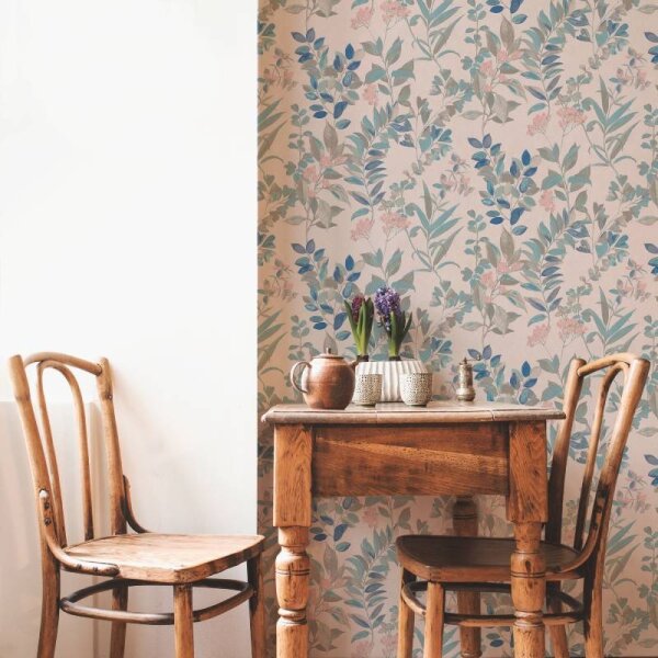 Tapete Weiß, Türkis Architects Paper Vliestapete (391712)