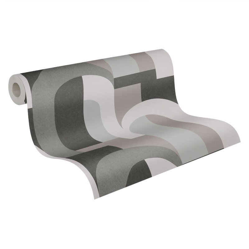 Tapete Grau, Schwarz Architects Paper Vliestapete (391704)