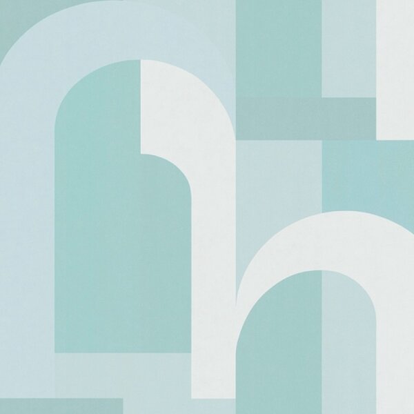 Tapete Türkis, Blau, Grün Architects Paper Vliestapete (391703)