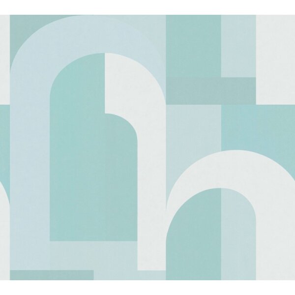 Tapete Türkis, Blau, Grün Architects Paper Vliestapete (391703)