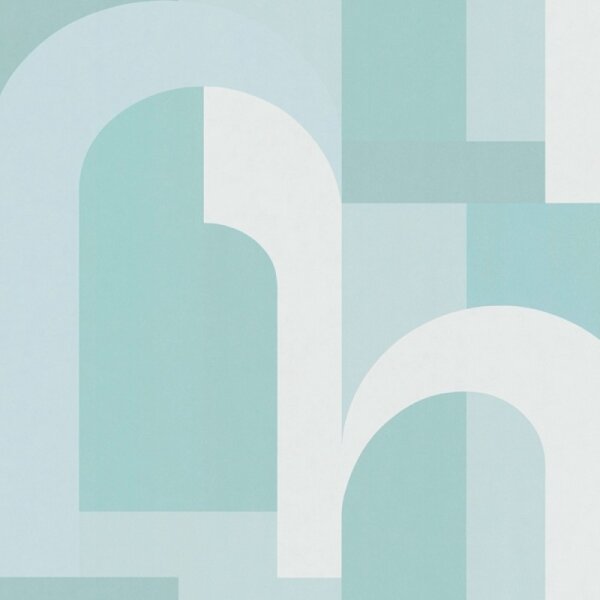 Tapete Türkis, Blau, Grün Architects Paper Vliestapete (391703)