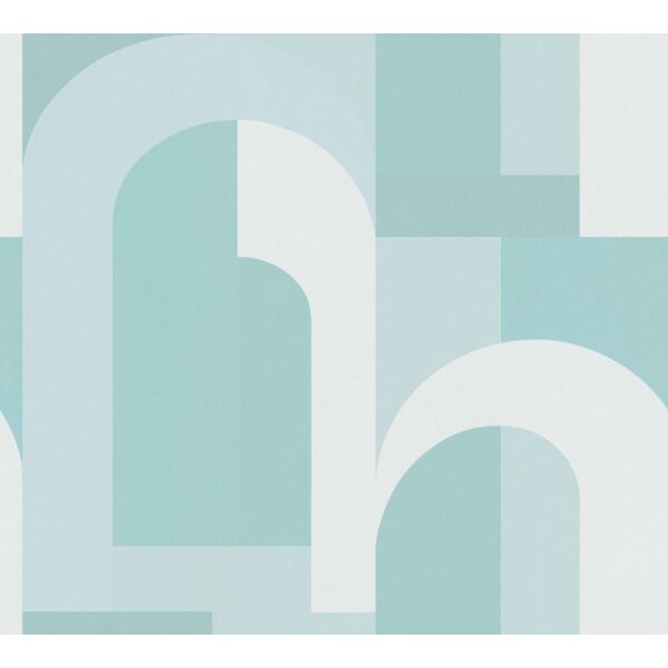 Tapete Türkis, Blau, Grün Architects Paper Vliestapete (391703)