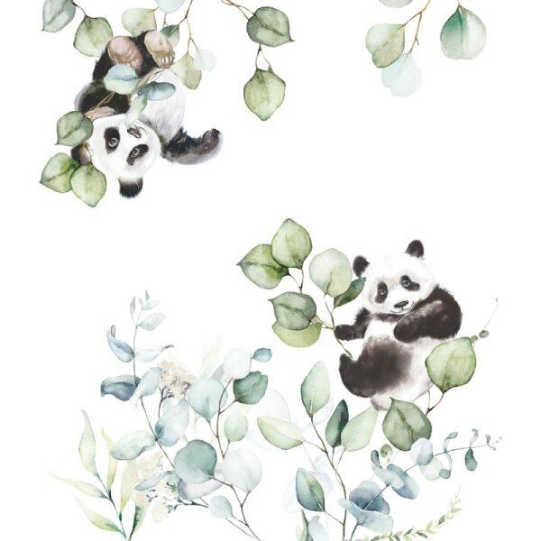 Digitaldruck-Tapete Blau, Grün, Pastellfarben Rasch (364989)