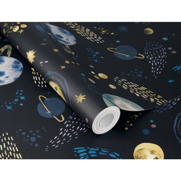 Tapete Blau, Schwarz Rasch Vliestapete (300956)