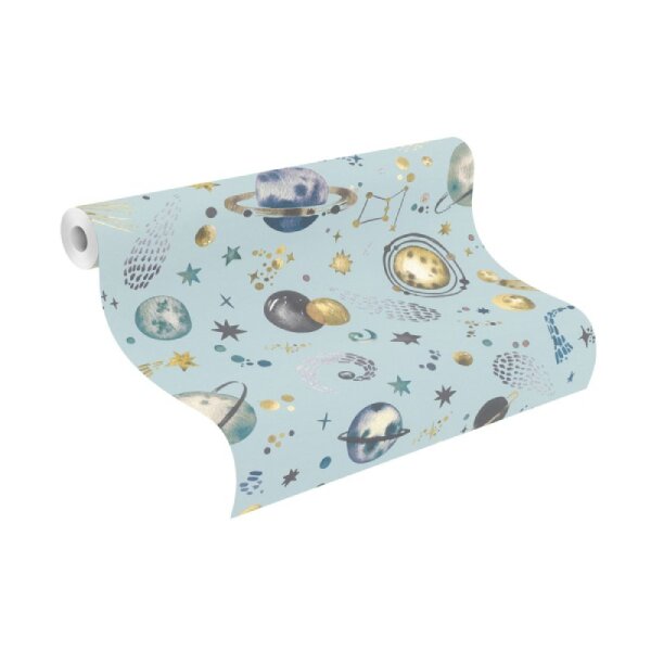 Tapete Blau Rasch Vliestapete (300949)