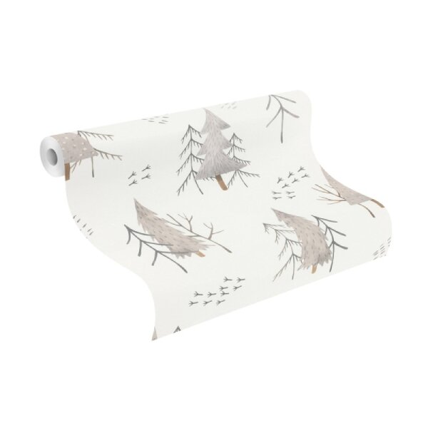 Tapete Braun, Grau, Weiß Rasch Vliestapete (300741)