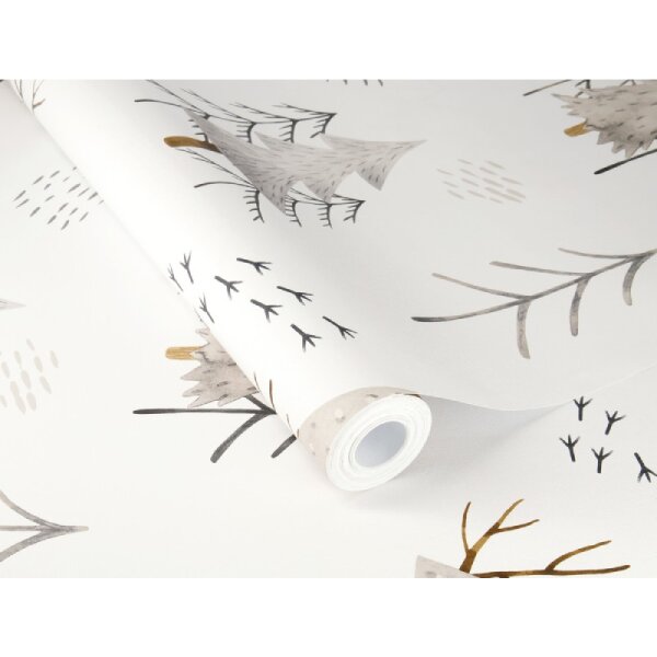 Tapete Braun, Grau, Weiß Rasch Vliestapete (300741)