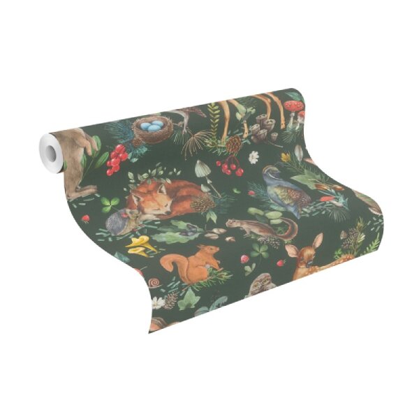 Tapete Braun, Grün Rasch Vliestapete (300338)