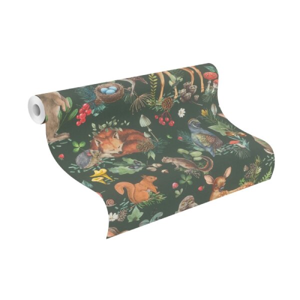 Tapete Braun, Grün Rasch Vliestapete (300338)