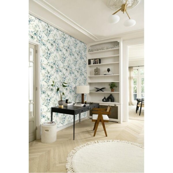 Tapete Blau, Grün, Pastellfarben Rasch Vliestapete (300215)