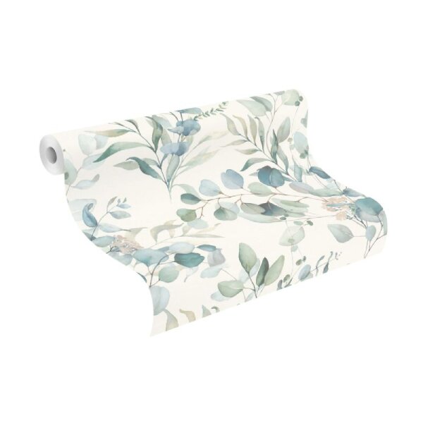 Tapete Blau, Grün, Pastellfarben Rasch Vliestapete (300215)